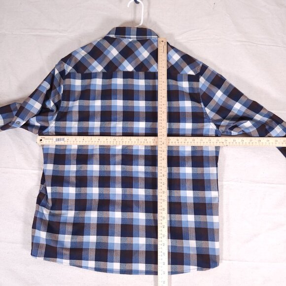 Flag & Anthem Madeflex Button Shirt Large Long Sleeve Roll Tab UPF Wicking - Picture 3 of 16